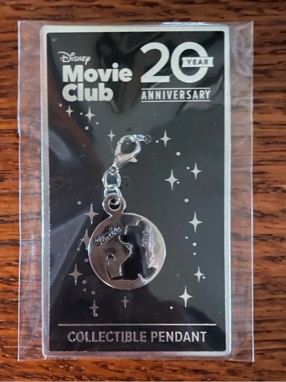 Disney 20th Anniversary Silver Movie Club Collectible Pendant Set - 4 Pack